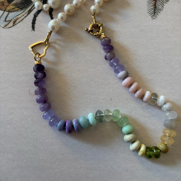 Tova Malibu 9" Gemstone Extender In Dreamy Greens and Lavender Colorway - Picture 11 of 13